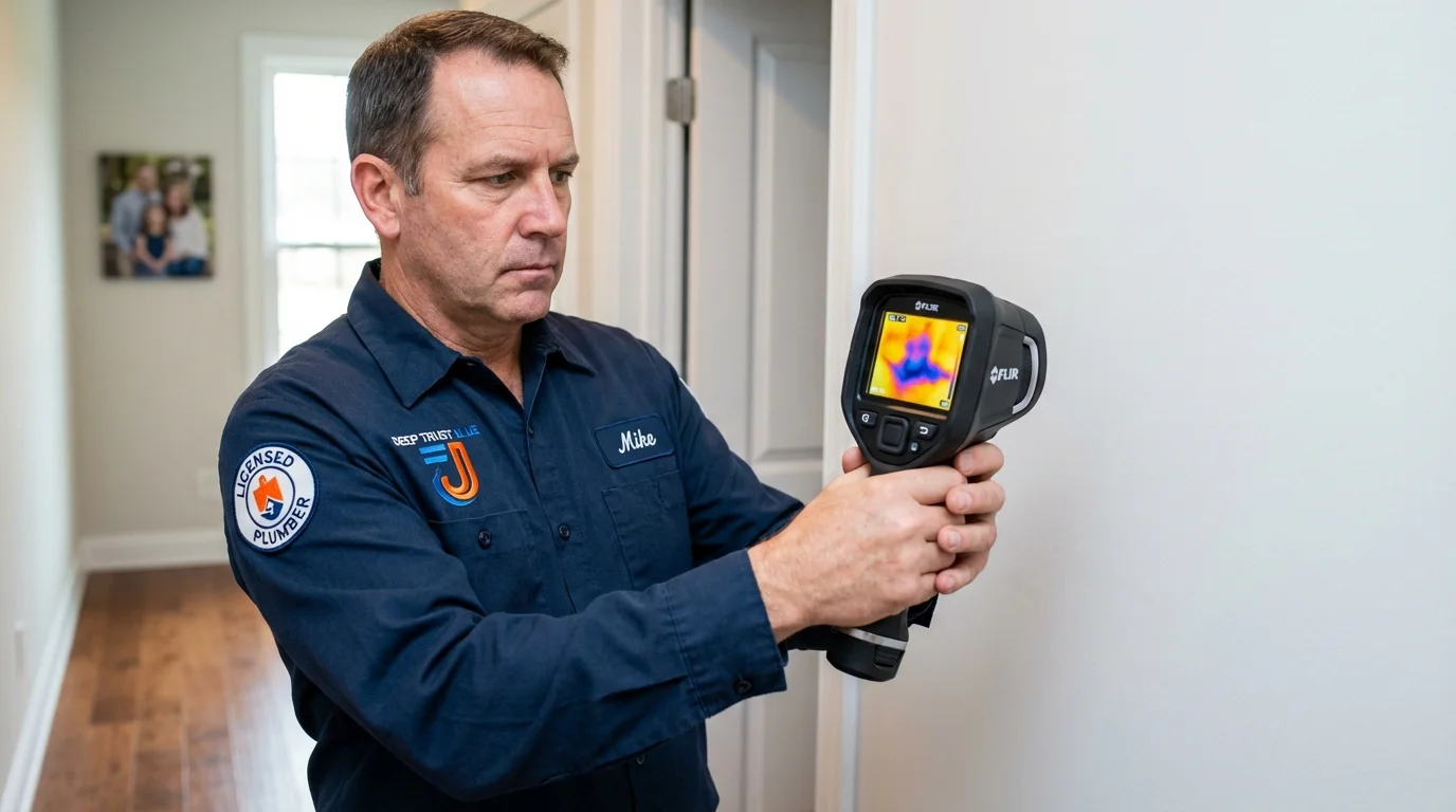 Thermal imaging leak detection by Johns Plumbing LLC in Lyford
